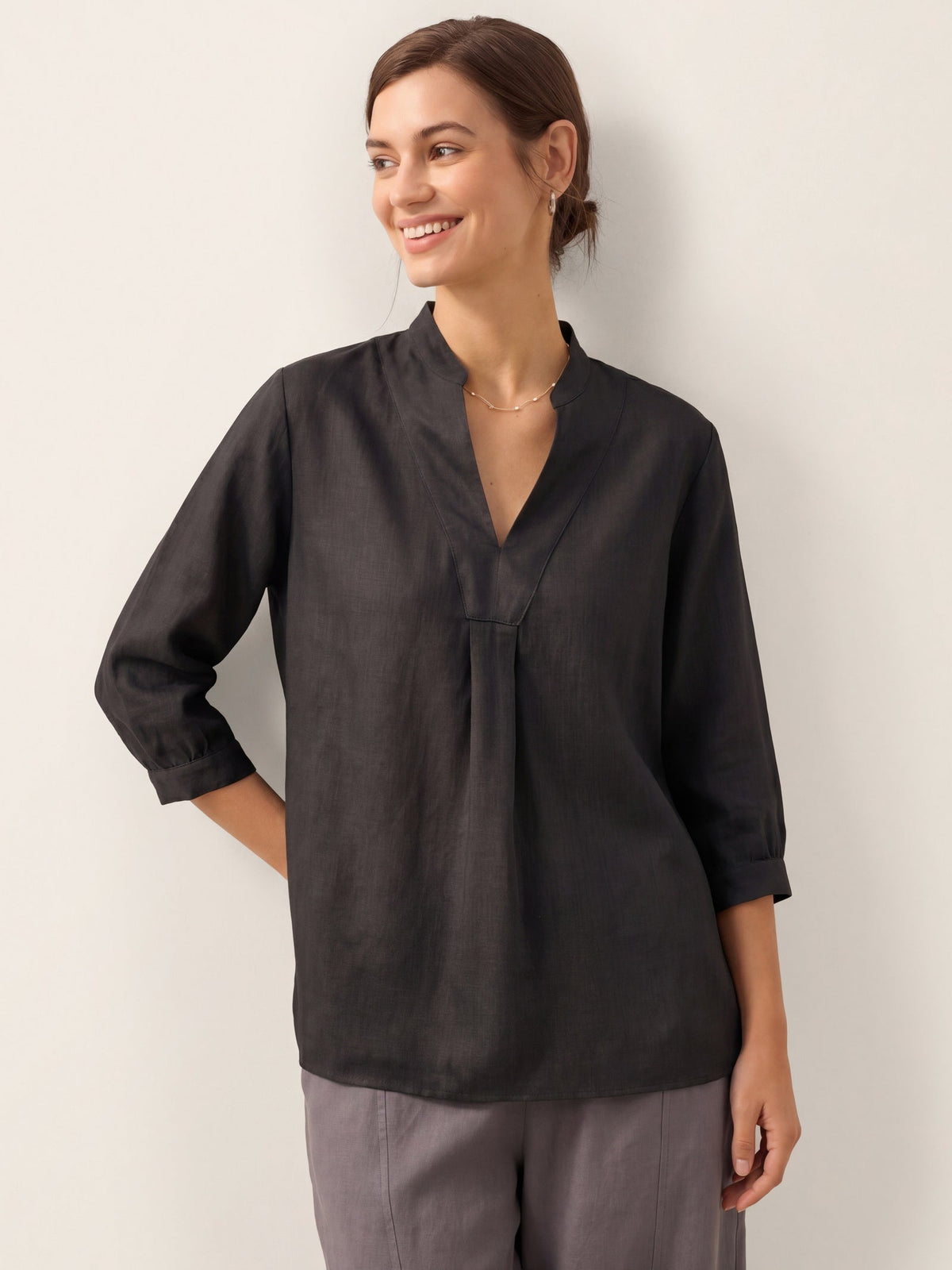 JOANNA 100% Linen Dress Shirt