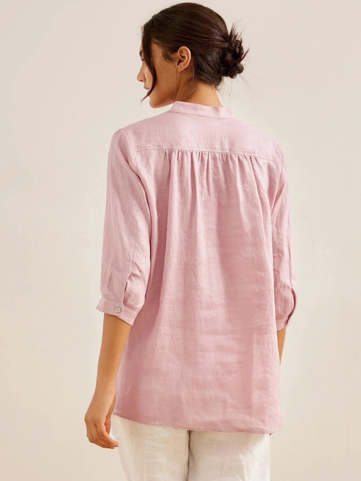 JOANNA 100% Linen Dress Shirt