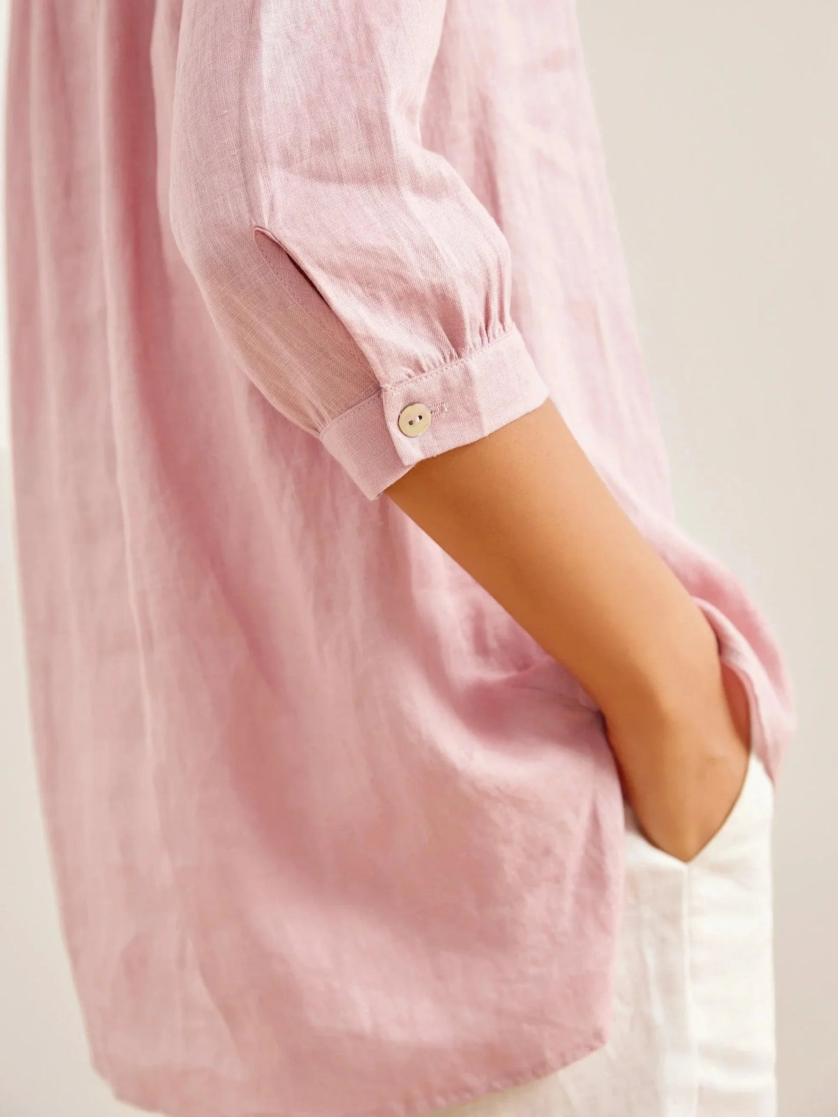 JOANNA 100% Linen Dress Shirt