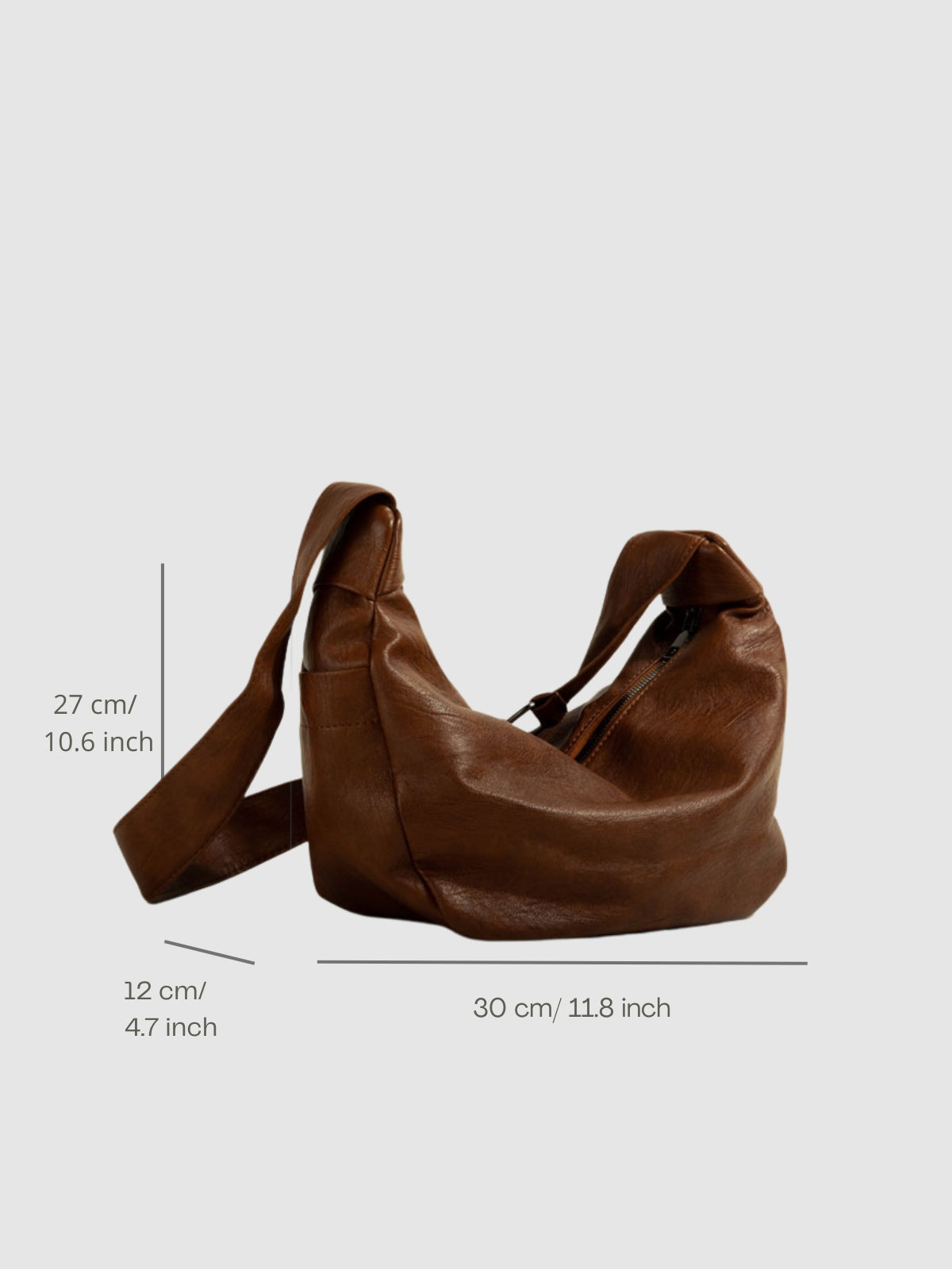 WLS Dumpling Retro Casual Tote Leather Bag
