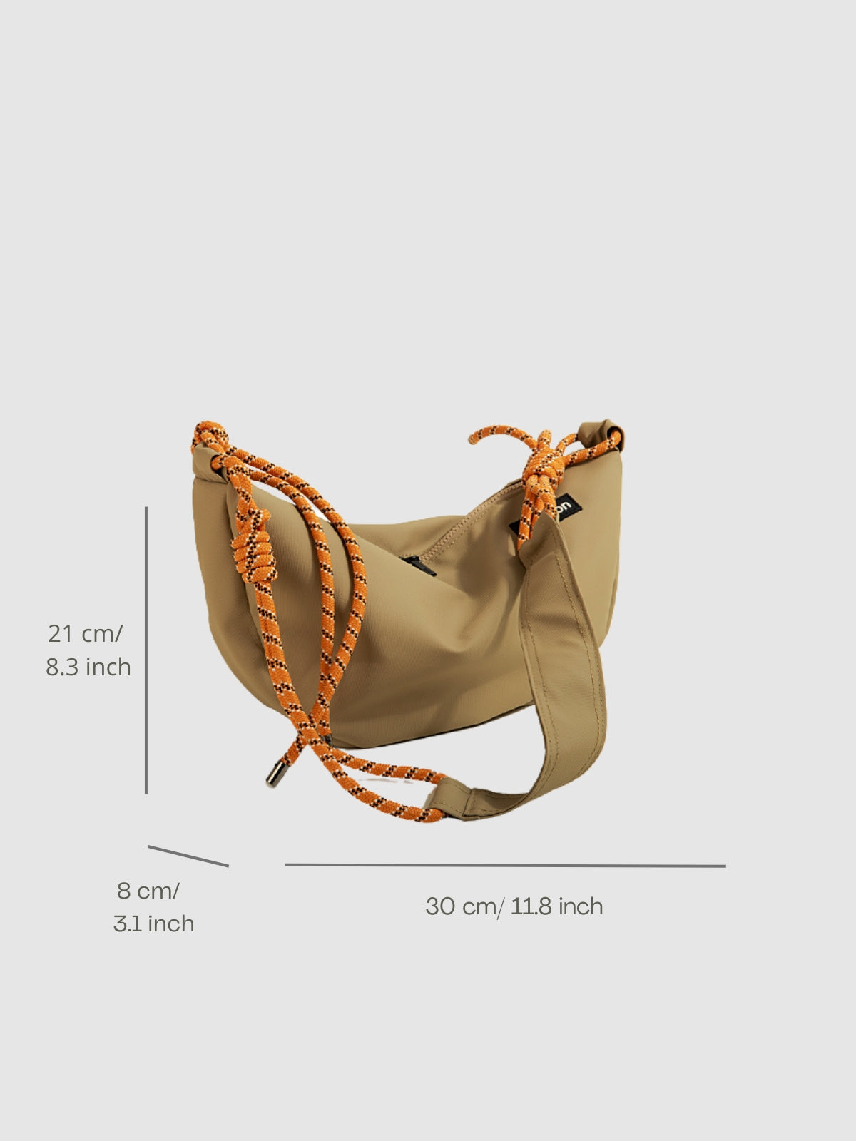 WLS One Shoulder Crossbody Canvas Bag