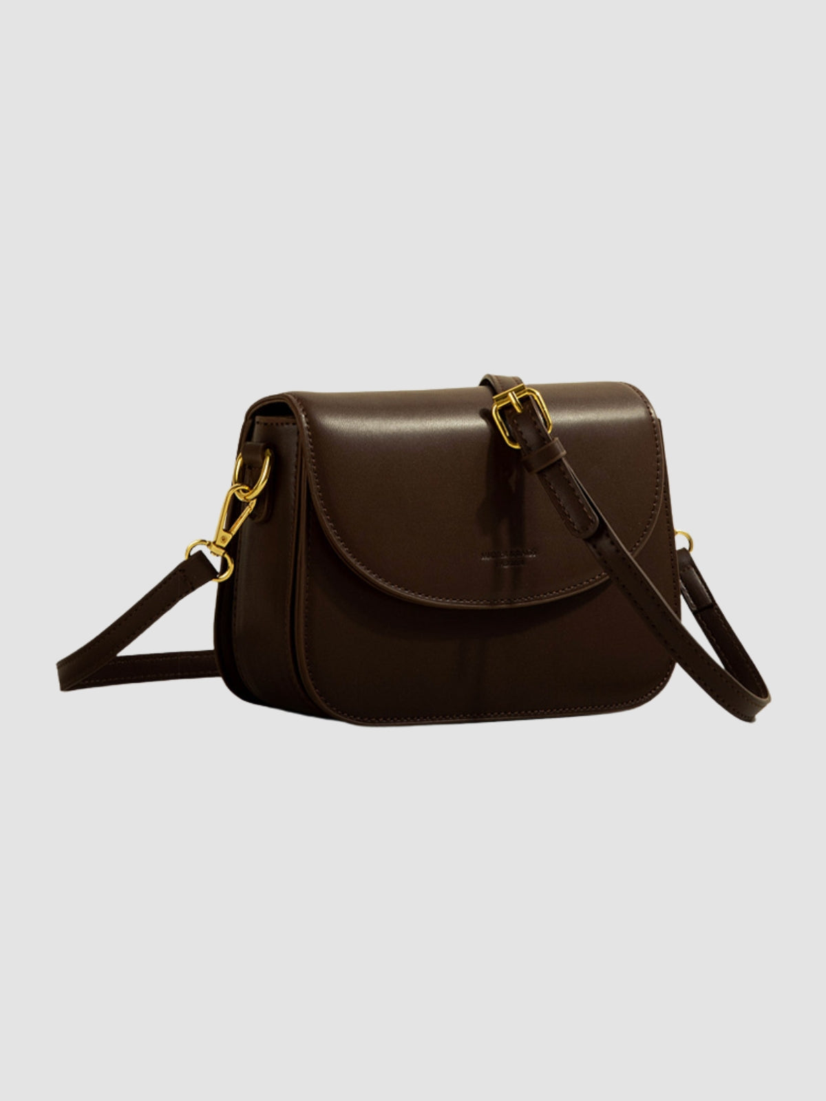 WLS Simple Retro Textured Square Crossbody Bag