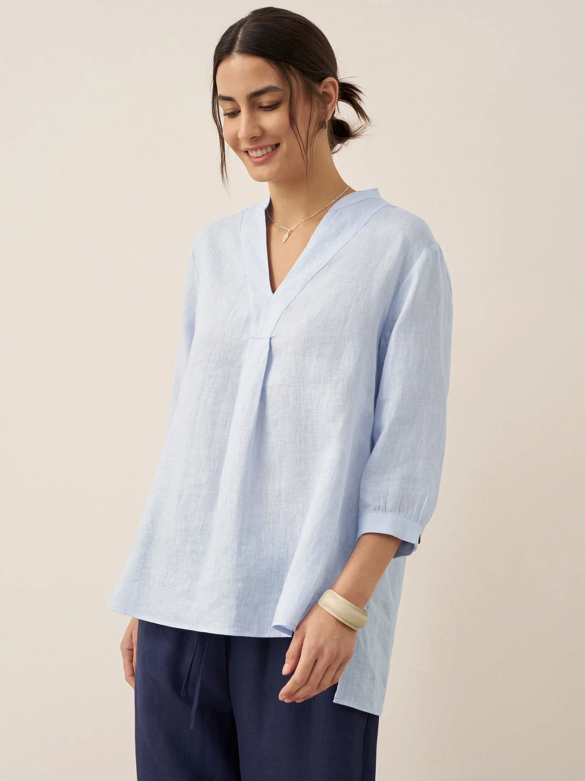 JOANNA 100% Linen Dress Shirt