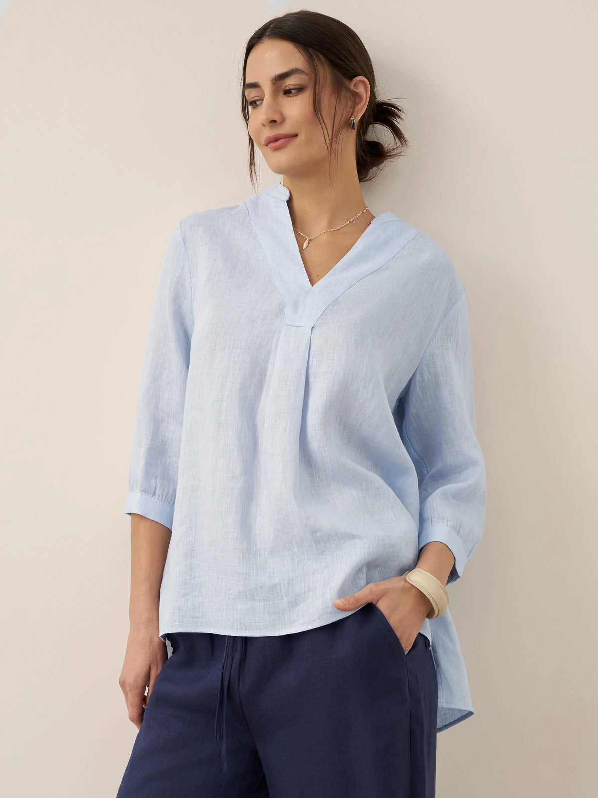JOANNA 100% Linen Dress Shirt
