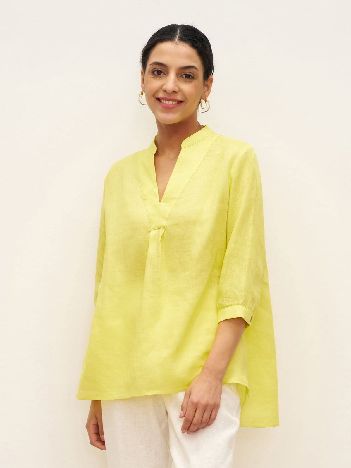 JOANNA 100% Linen Dress Shirt