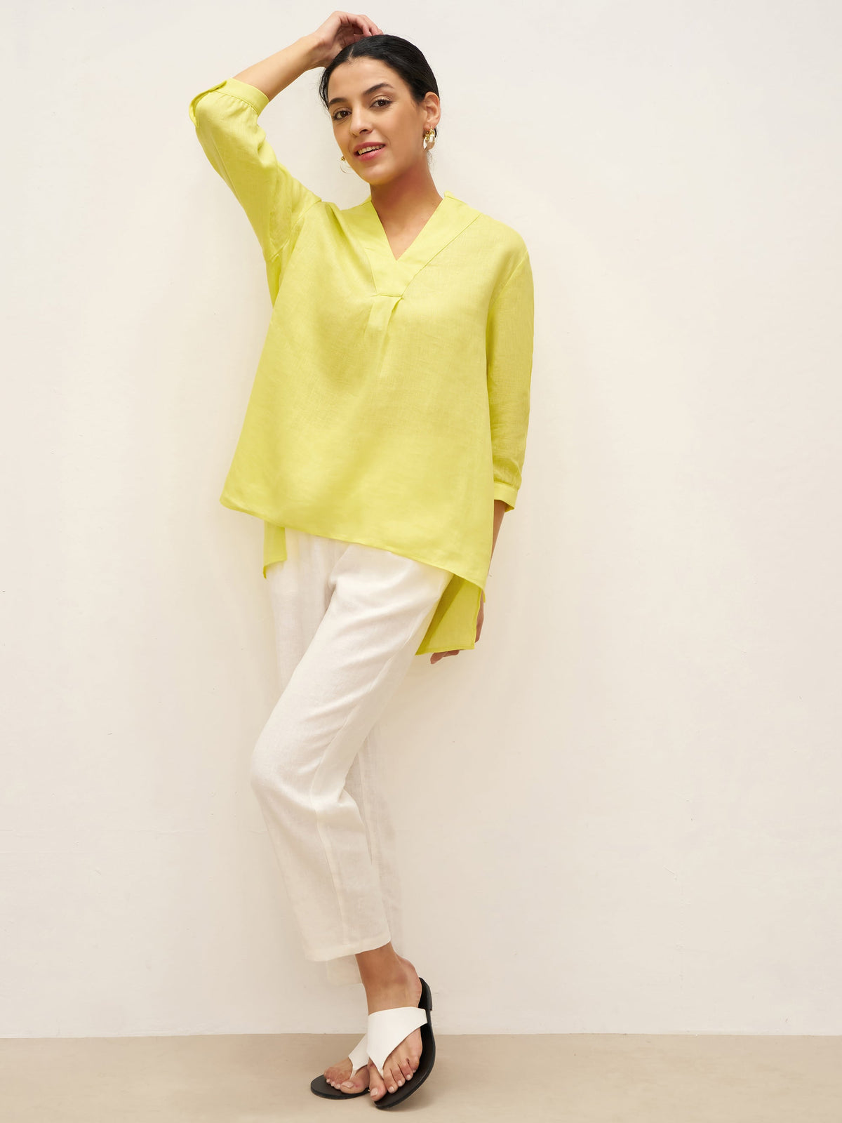 JOANNA 100% Linen Dress Shirt