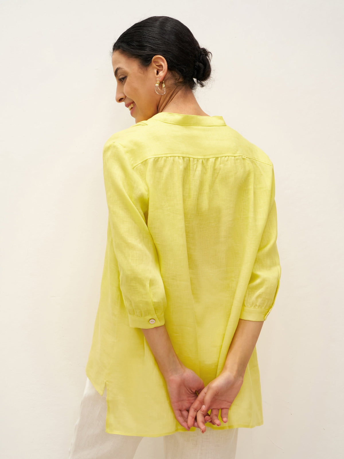 JOANNA 100% Linen Dress Shirt