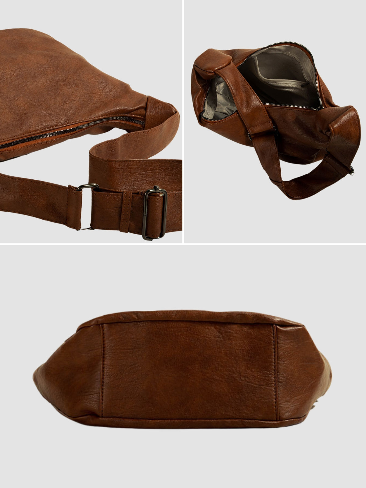 WLS Dumpling Retro Casual Tote Leather Bag