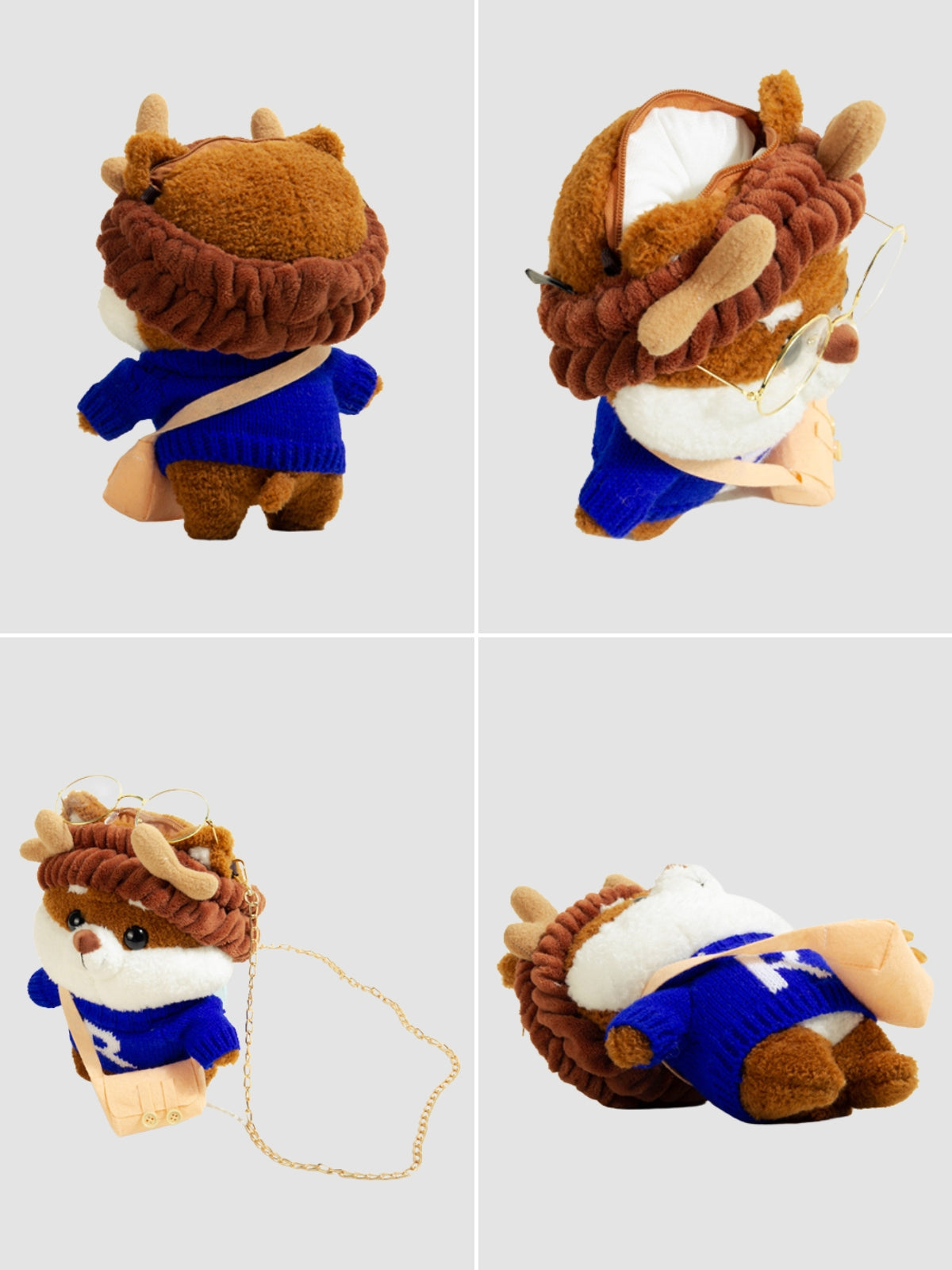 WLS Cute Plush Doll Small Crossbody Bag