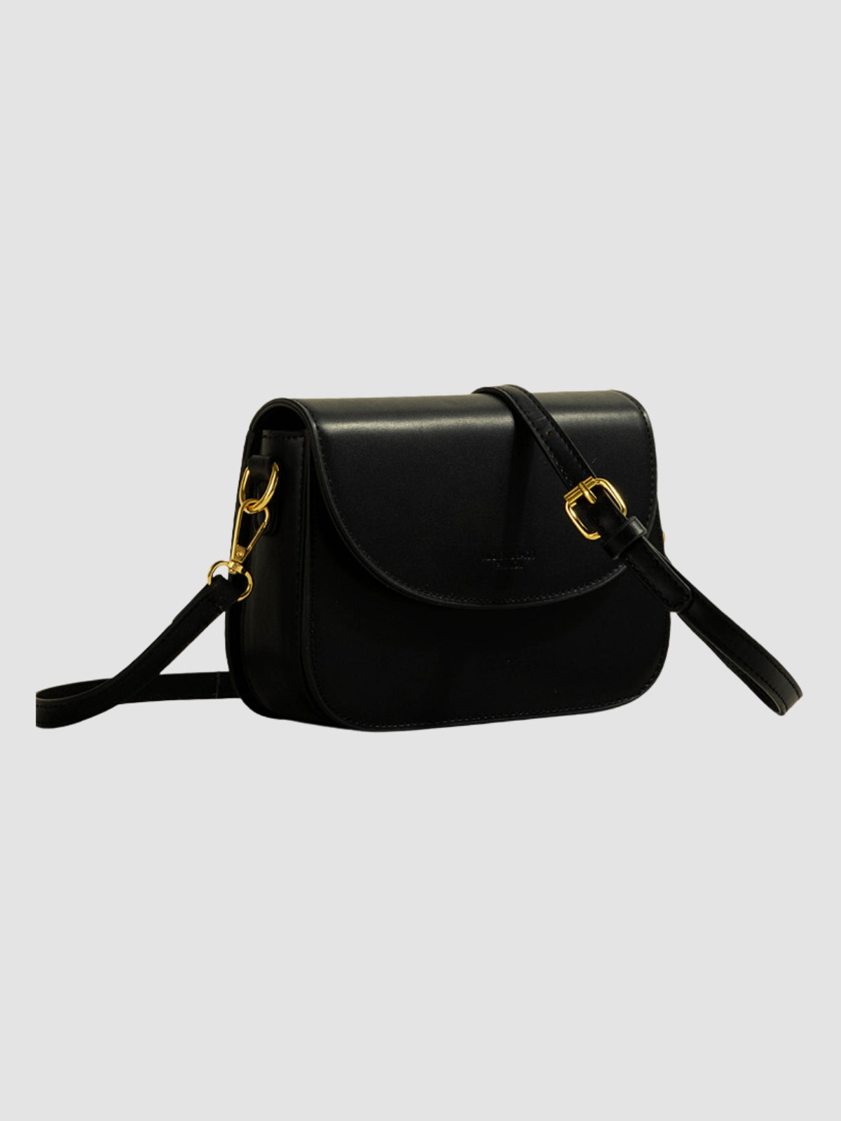 WLS Simple Retro Textured Square Crossbody Bag