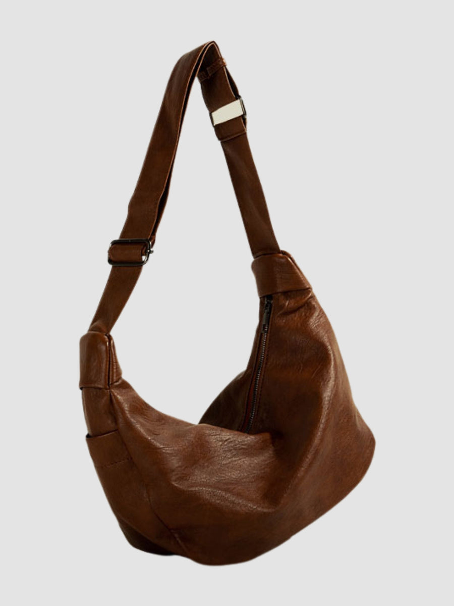 WLS Dumpling Retro Casual Tote Leather Bag
