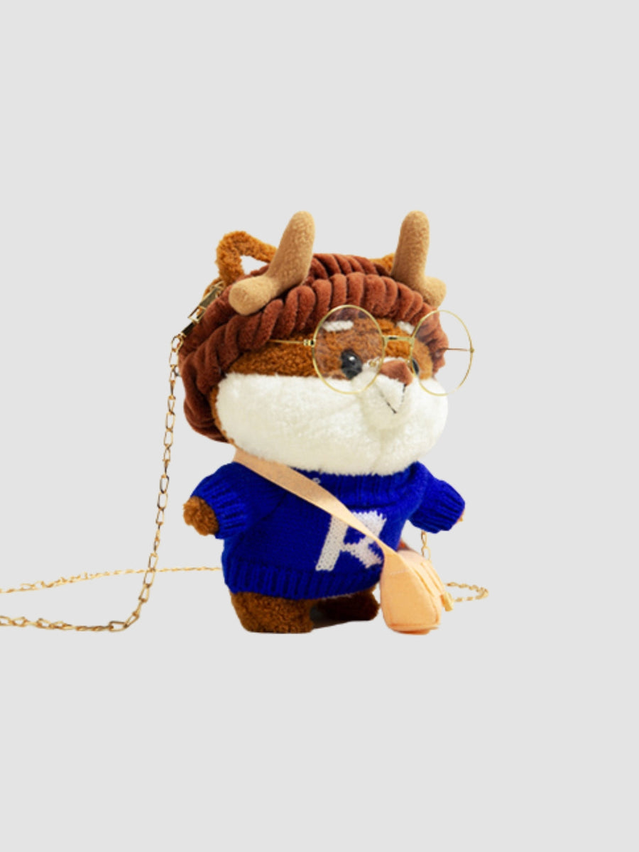 WLS Cute Plush Doll Small Crossbody Bag
