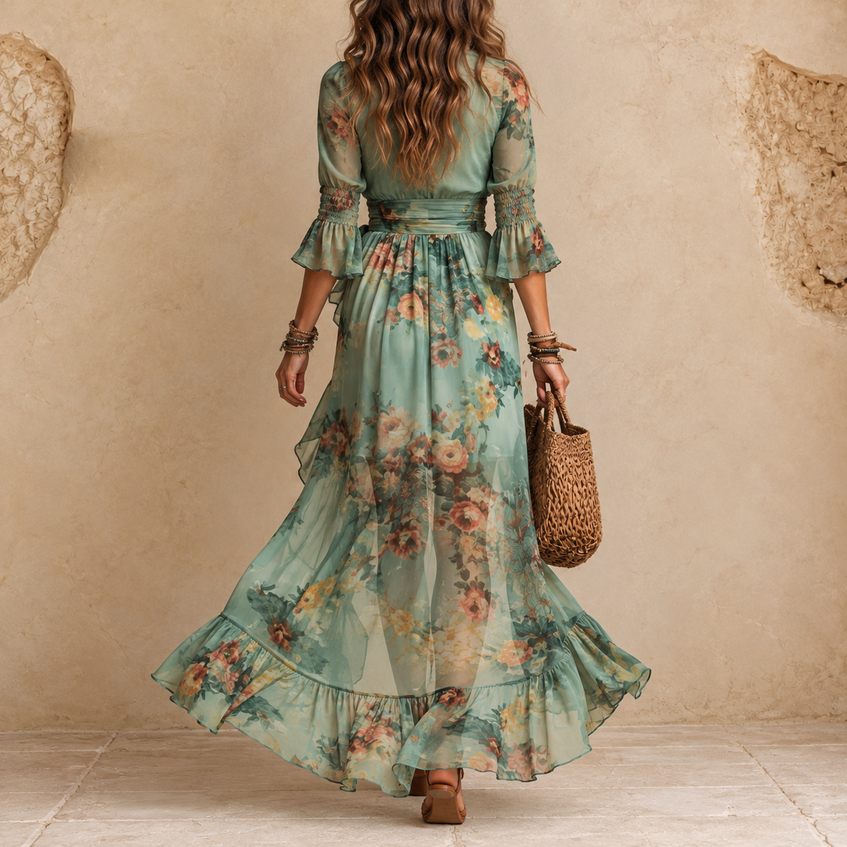 AURORA | FLORAL MAXI DRESS