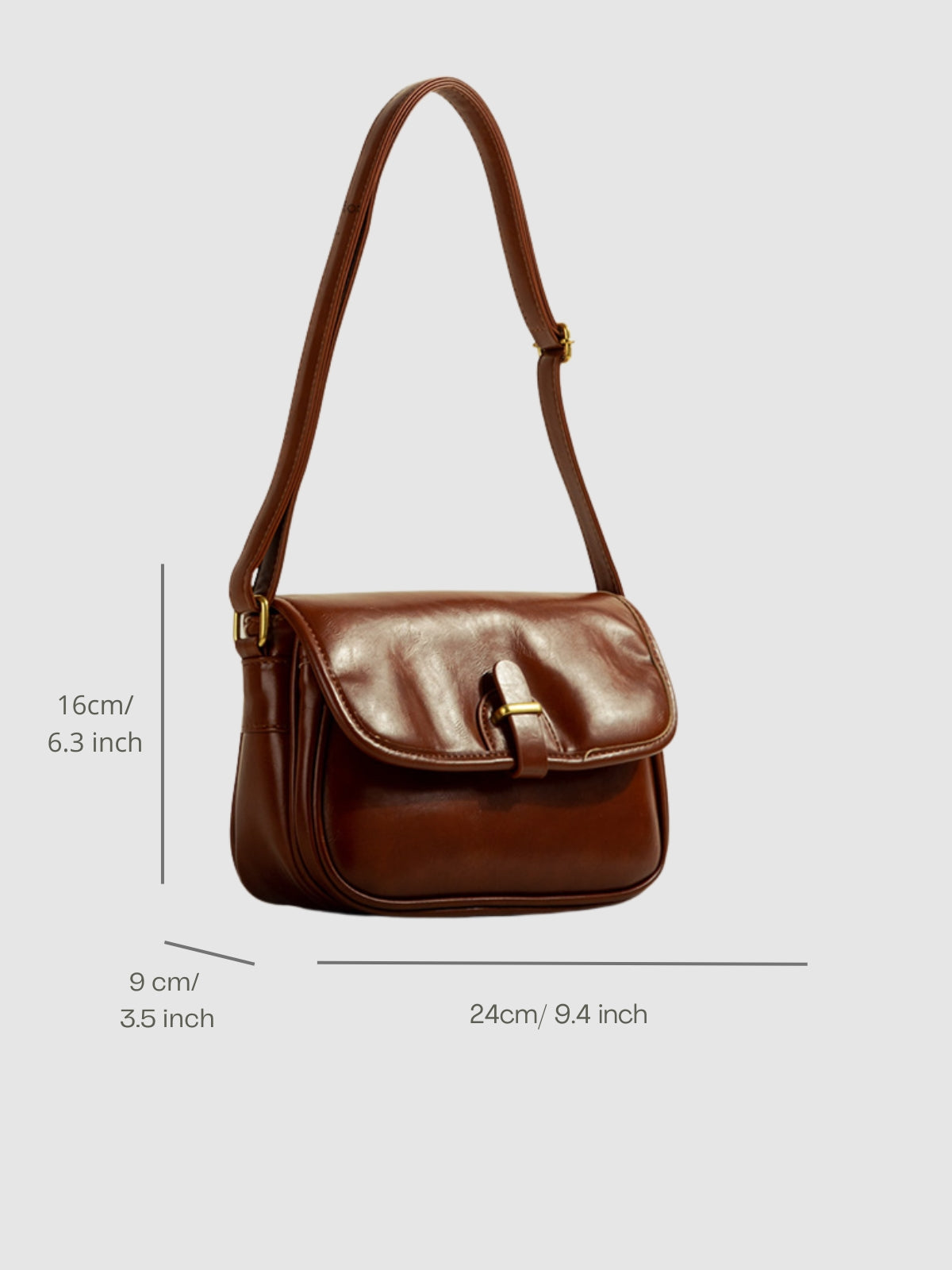 WLS High End Retro Large Messenger Bag