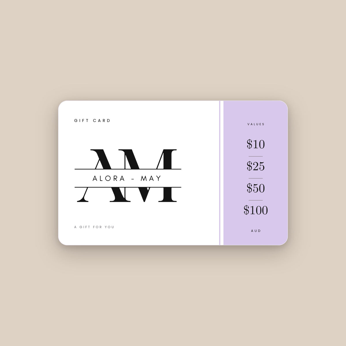 Alora-May Digital Gift Card