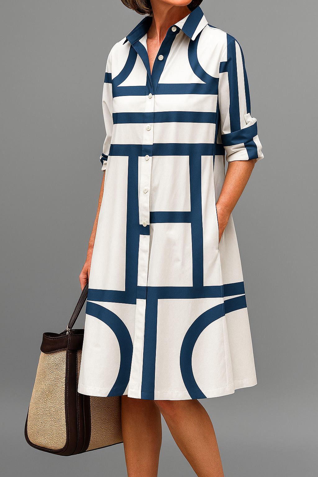 Jania – Elegant Midi Dress